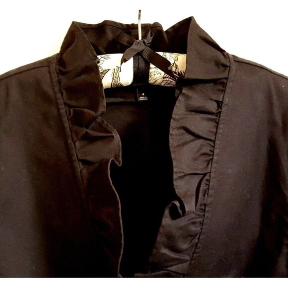 Talbots Ruffled Cotton Blend Jacket - Picture 2 of 9